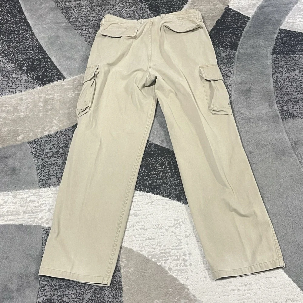 Polo Ralph Lauren Cargo Pants Men 36x34 Brown Paratrooper Utility Military USA - Picture 7 of 16
